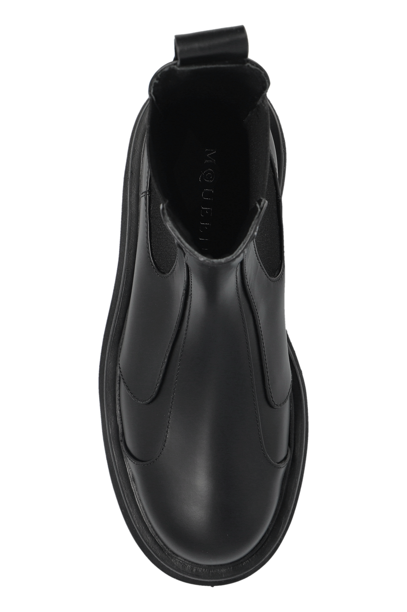 ブーツその他 alexander mcqueen BOOTS (813301WIACK 1000) Black Leather ankle boots Alexander McQueen - Vitkac France